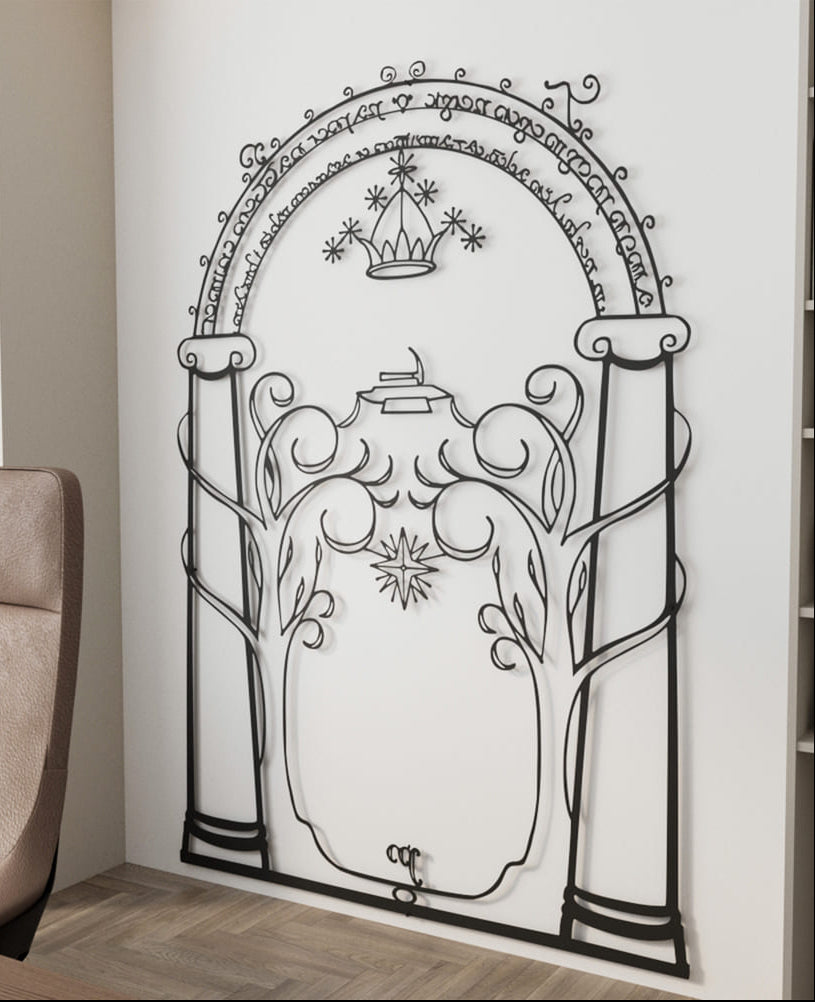 Moria Door Durin’s Gate Lord of the Rings Decor