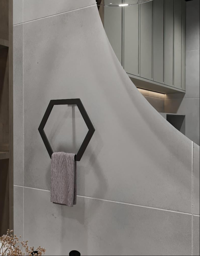 Hexagon Shaped Towel Ring