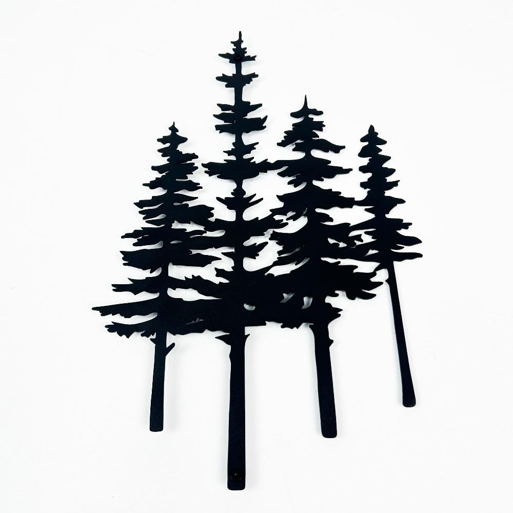 Pine Trees Metal Wall Art