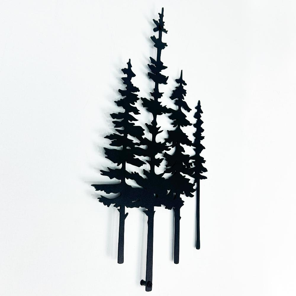 Pine Trees Metal Wall Art