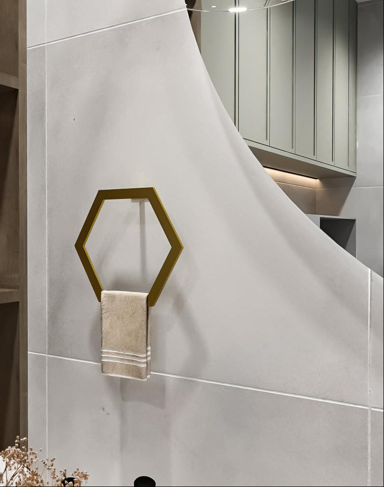Hexagon Shaped Towel Ring
