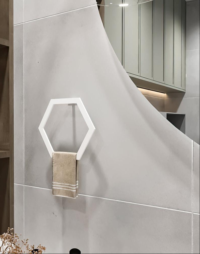 Hexagon Shaped Towel Ring